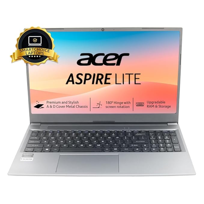 Acer [Smartchoice Aspire Lite AMD Ryzen 3 5300U Premium Thin and Light Laptop